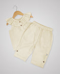 Load image into Gallery viewer, Linen Frill Top & Pants Set