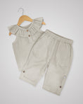 Load image into Gallery viewer, Linen Frill Top & Pants Set