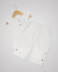 Load image into Gallery viewer, Linen Frill Top & Pants Set