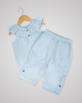 Load image into Gallery viewer, Linen Frill Top & Pants Set