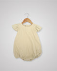 Load image into Gallery viewer, Linen Frill Sleeve Romper