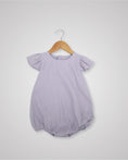 Load image into Gallery viewer, Linen Frill Sleeve Romper