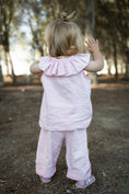 Load image into Gallery viewer, Ready-Made: Linen Frill Top & Pants Set