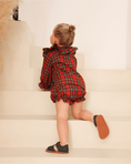 Load image into Gallery viewer, Ready-Made: Tartan Frill Top & Bloomer Set