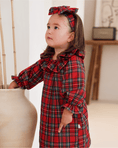 Load image into Gallery viewer, Tartan Long-Sleeved Dress