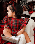 Load image into Gallery viewer, Tartan Lilly Romper