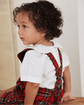 Load image into Gallery viewer, Ready-Made: Tartan Dungarees Shorts