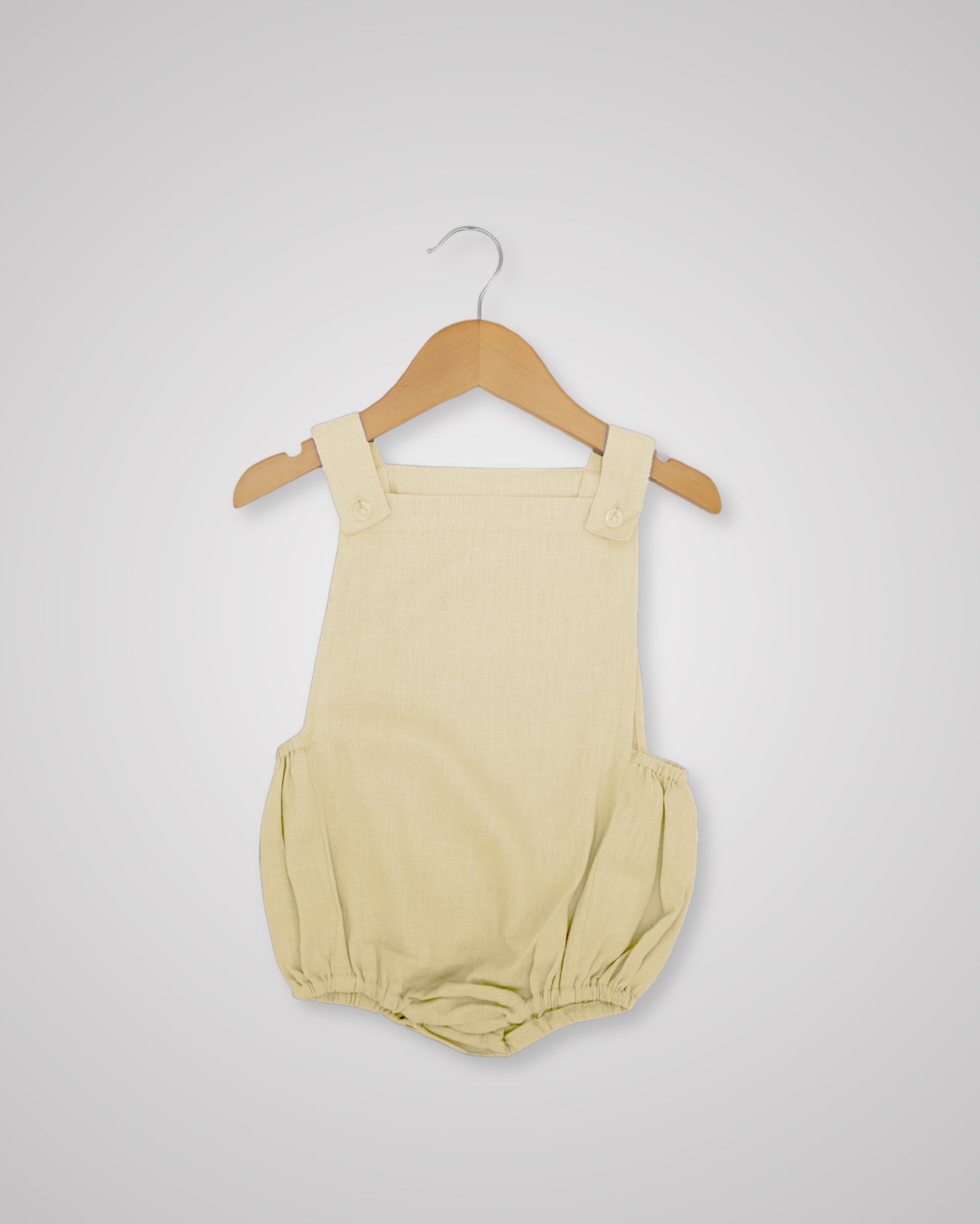 Unisex Linen Button Romper