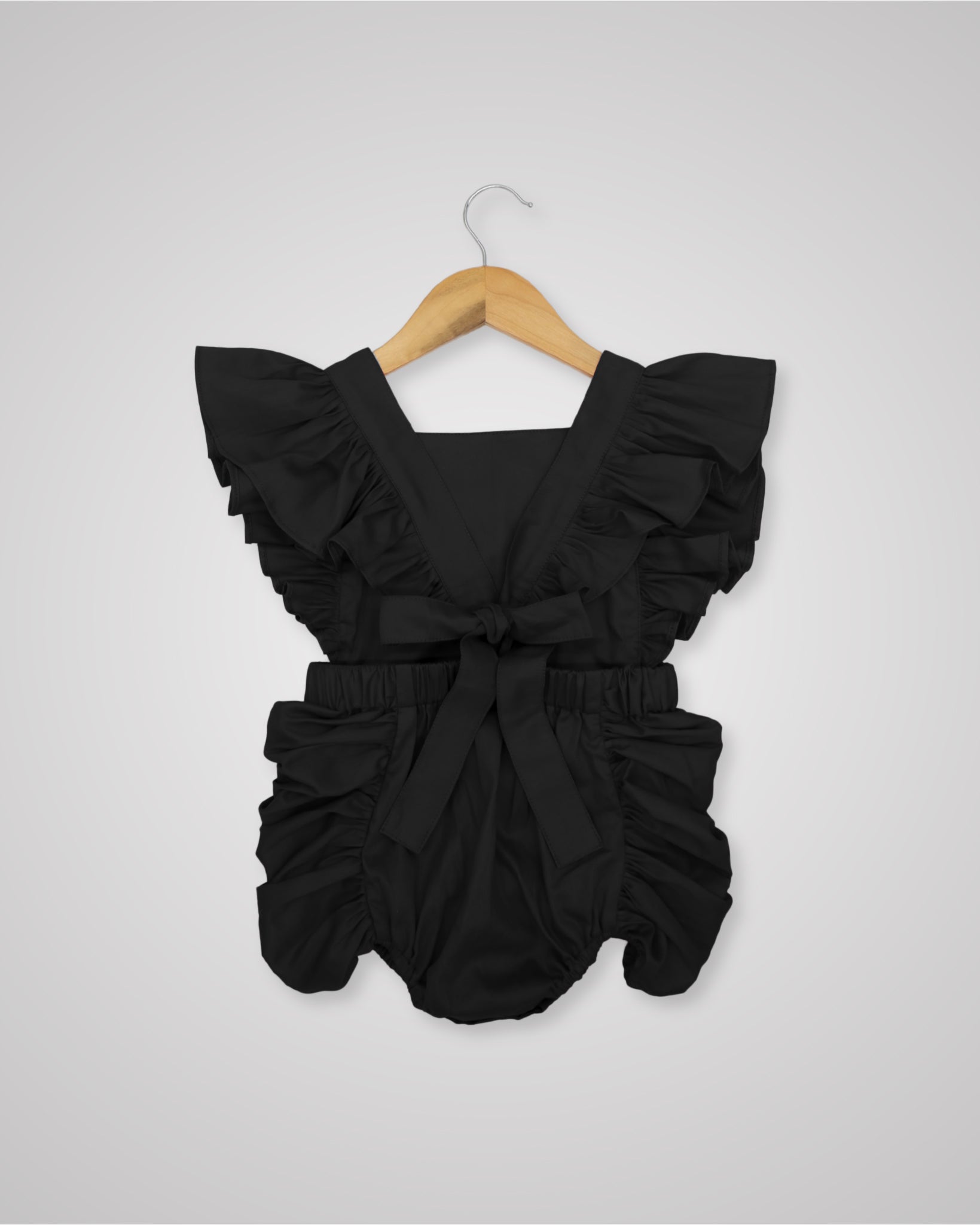 Cotton Lilly Bow Back Romper