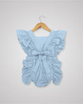 Load image into Gallery viewer, Cotton Lilly Bow Back Romper
