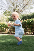 Load image into Gallery viewer, Pre-Made: Muslin Pocket Top & Shorts Set - Sky Blue
