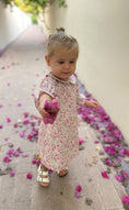 Load image into Gallery viewer, Mace and co Kids Dubai Cotton Floral Dress for girls up to ages 7. Limited edition, perfect for parties, playdates and special occasions 
