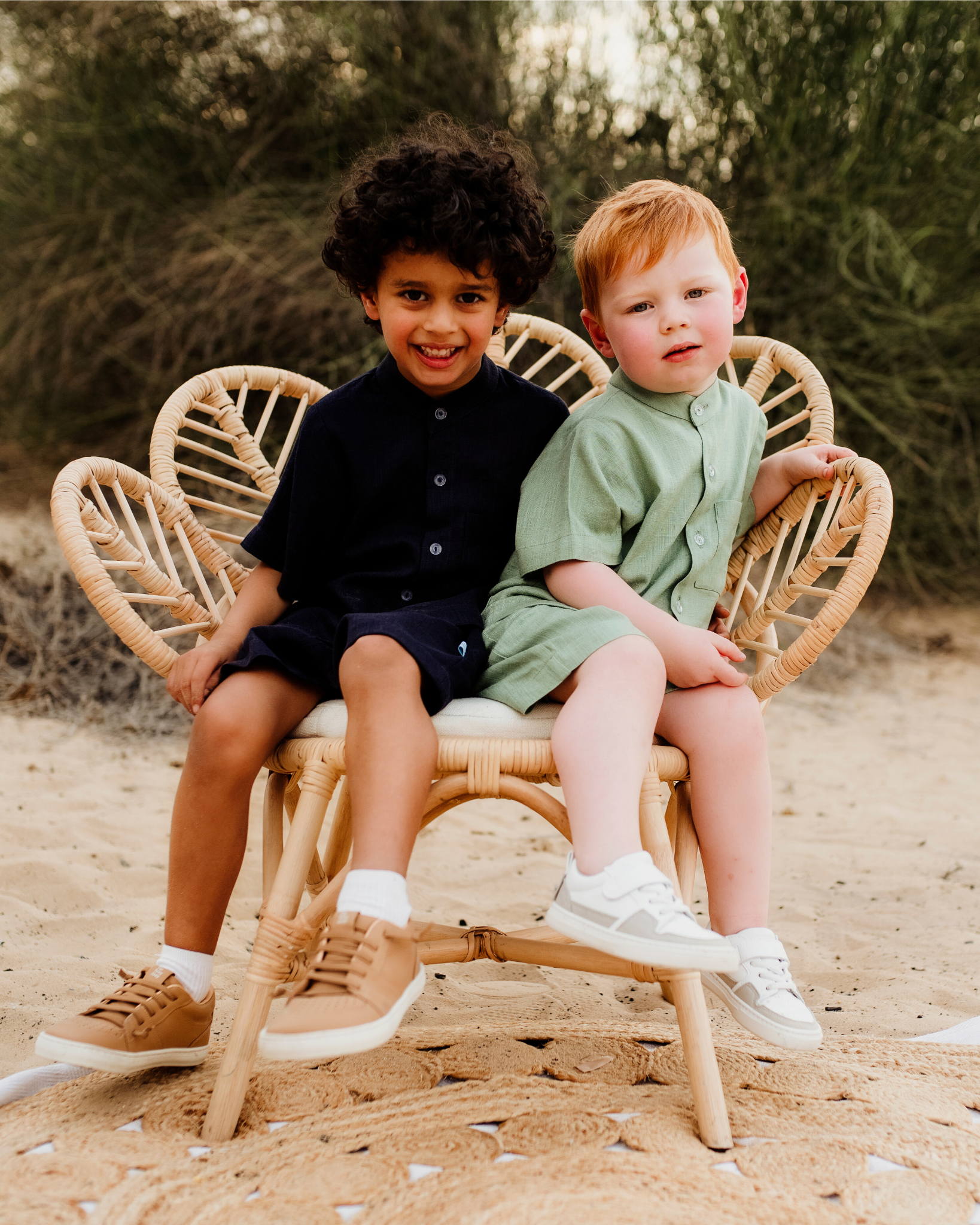 Linen Shirt & Shorts Set