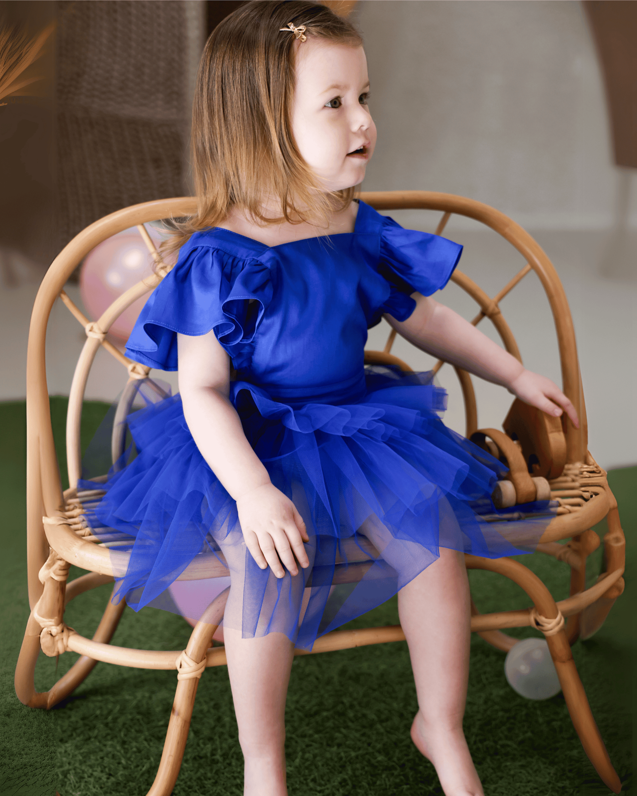Tutu Frill Open Back Dress – Mace Co Kids - Main Image