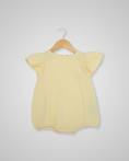 Load image into Gallery viewer, Muslin Cotton Ruffle Sleeve Romper
