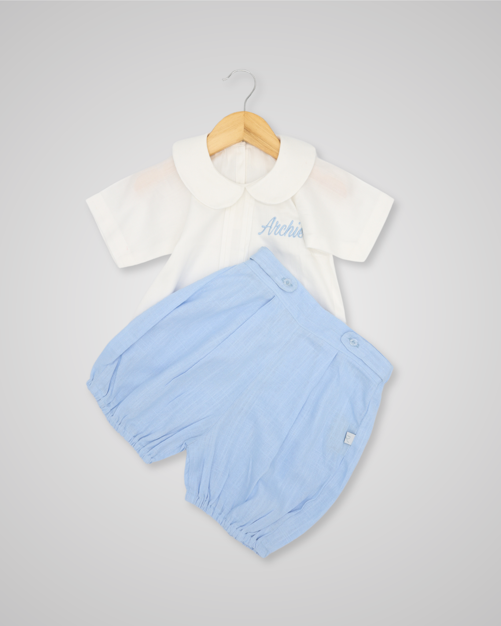 Bloomer Linen Shorts & Tee Set