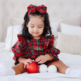 Load image into Gallery viewer, Long-Sleeved Tartan Romper
