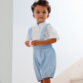 Load image into Gallery viewer, Linen Bloomer Shorts With Braces & Shirt Set
