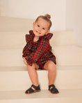 Load image into Gallery viewer, Ready-Made: Tartan Frill Top & Bloomer Set
