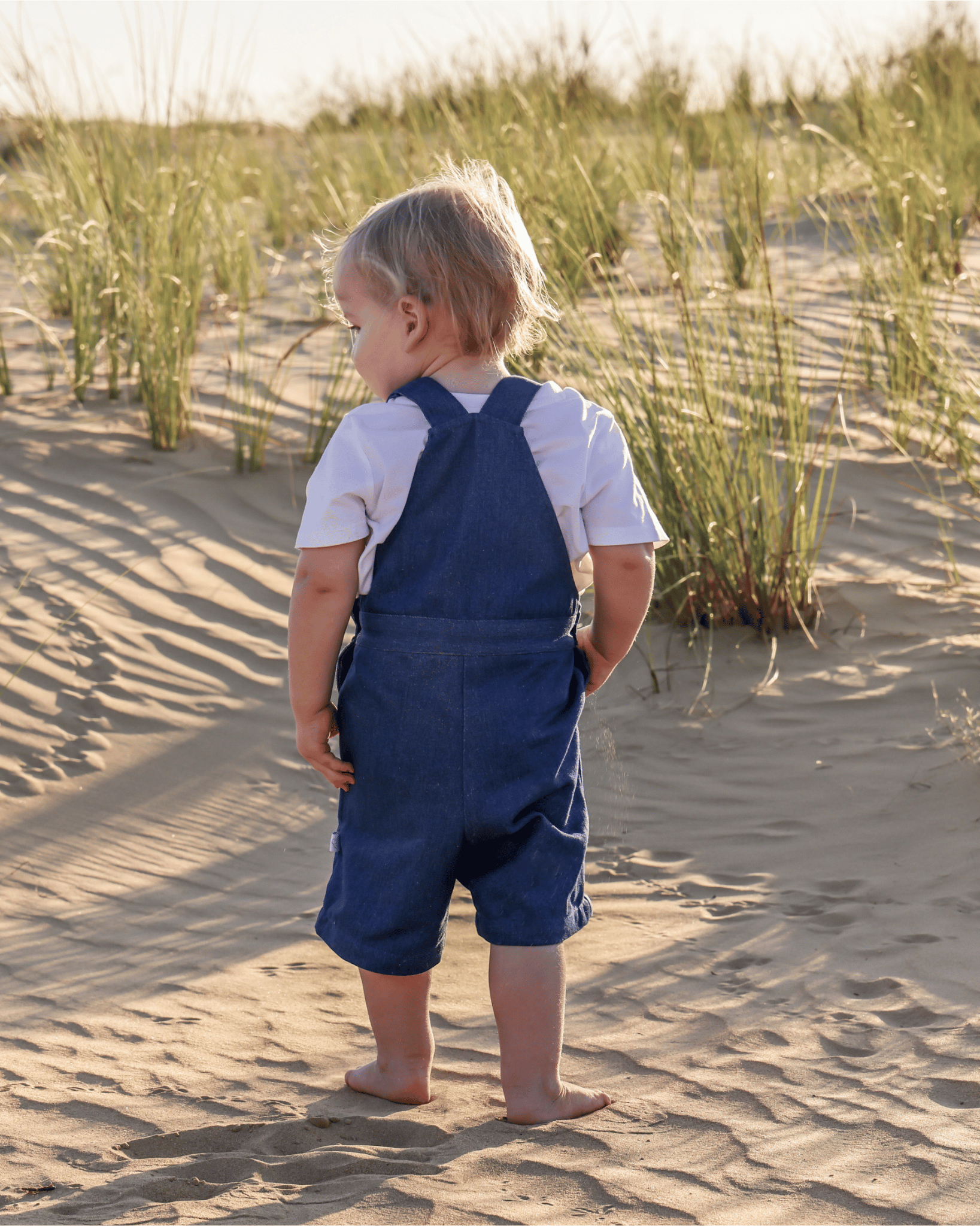 Denim Dungaree Shorts