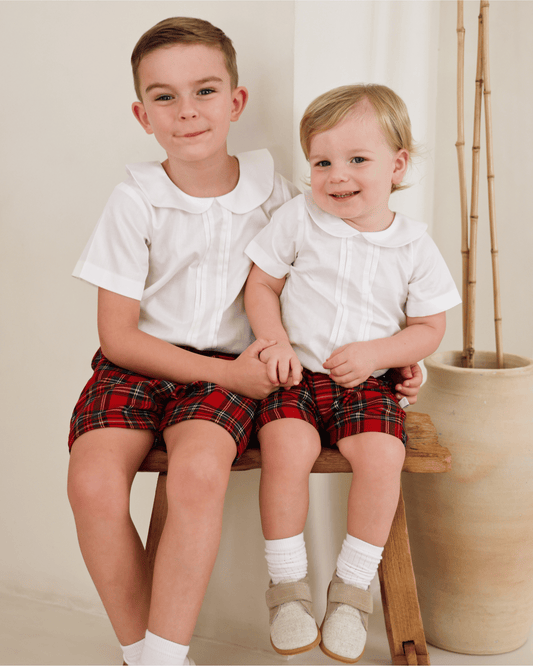Tartan Shorts & Tee Set