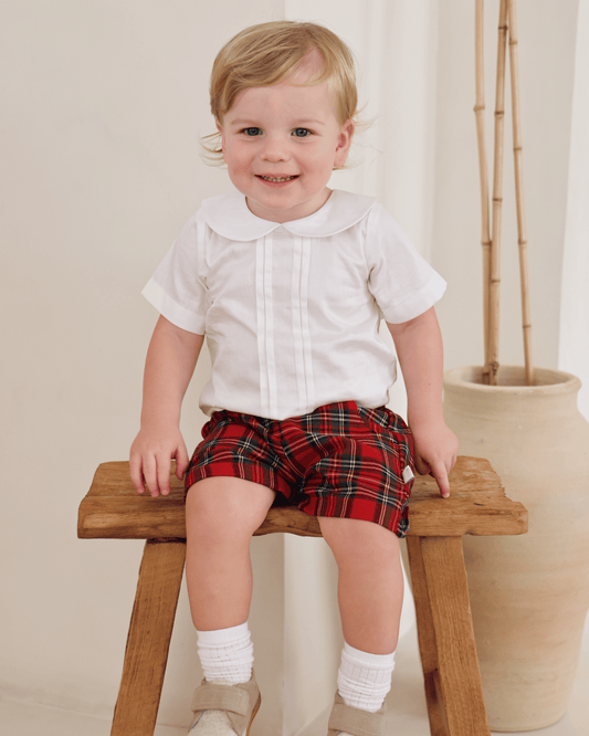 Tartan Shorts & Tee Set