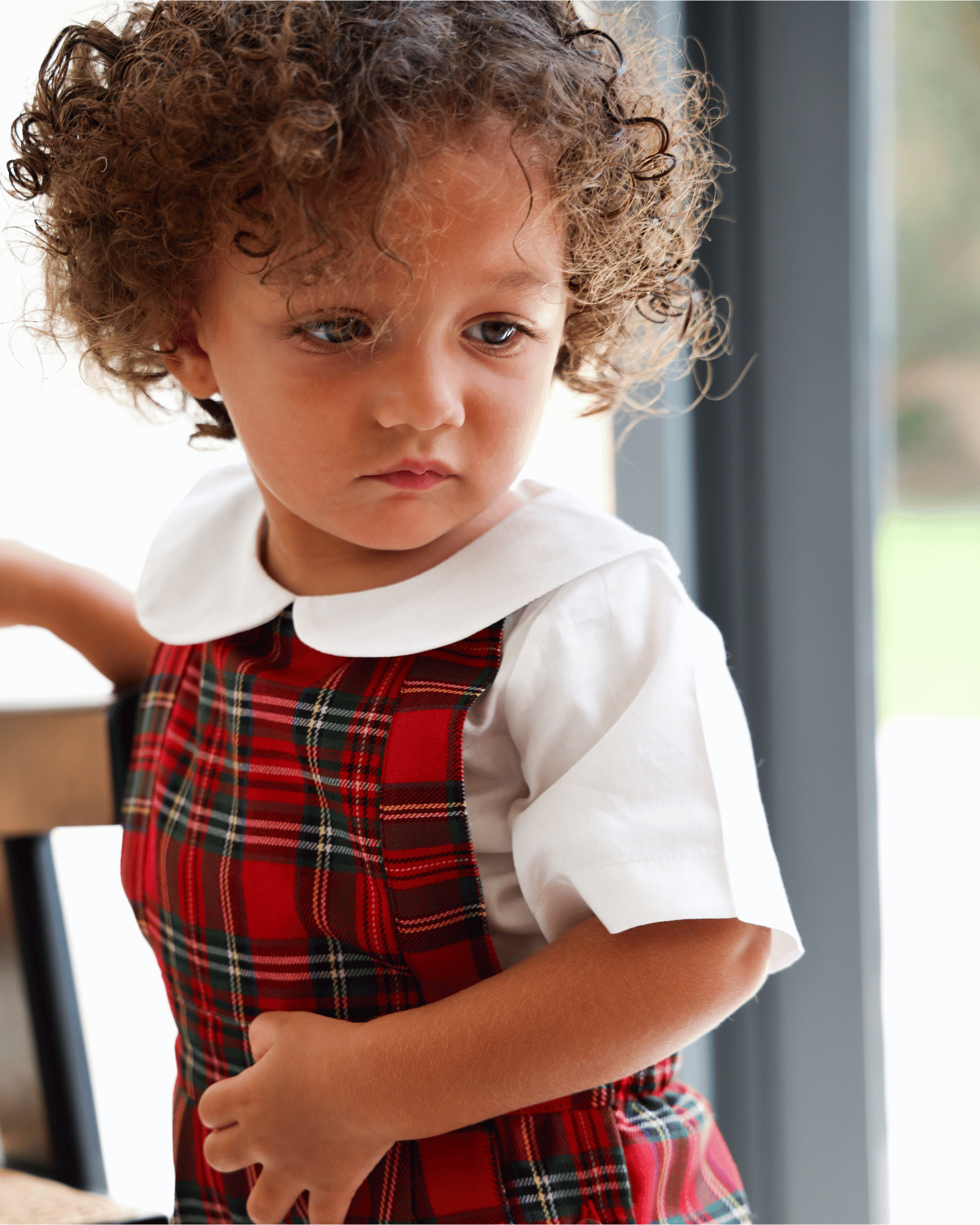 Ready-Made: Tartan Dungarees Shorts