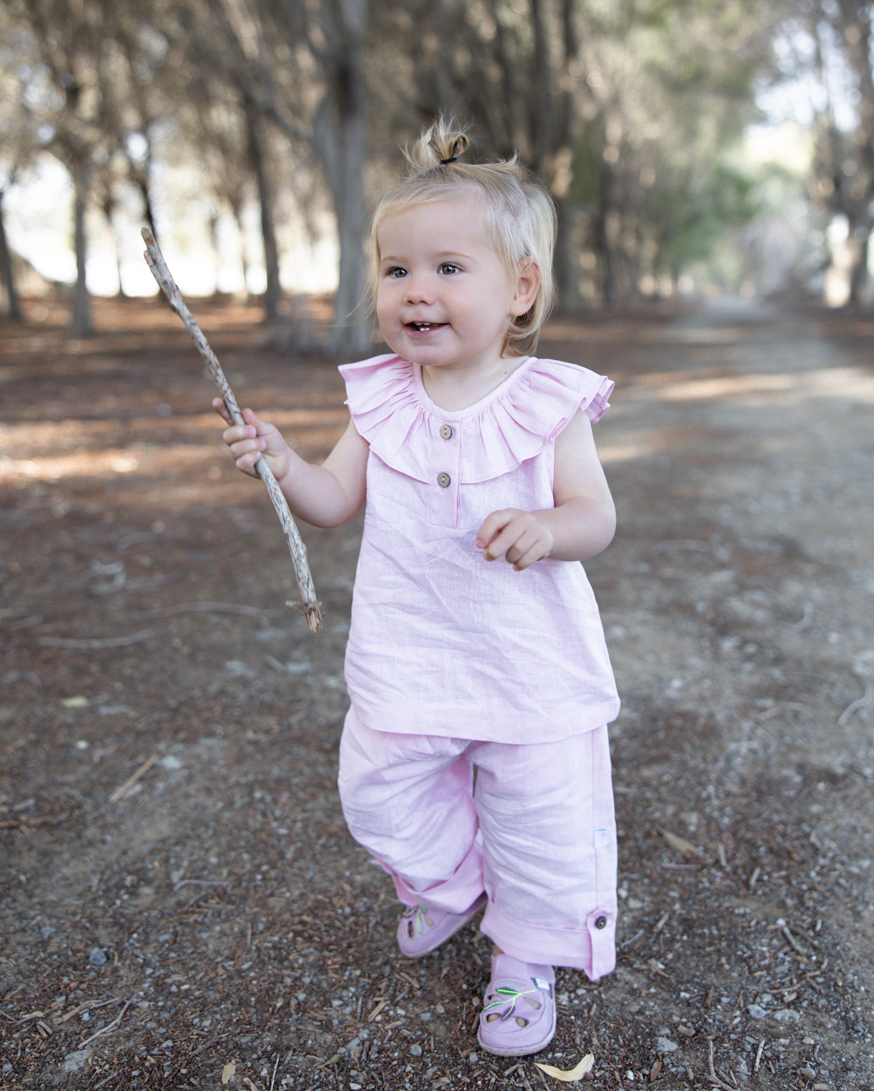 Linen Frill Top Pants Set Mace Co Kids